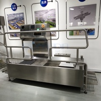 Station d'hygiène pour le personnel de l'industrie alimentaire : Désinfectant pour les mains et les bottes, station de désinfection pour le contrôle sanitaire des travailleurs