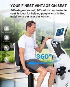 Appareil de rééducation double main-pied, vélo d'exercice à pédales, équipement de fitness pour personnes âgées et récupération post-AVC - Product Image 5