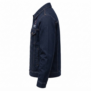 Classic <b>Trucker</b> Style <b>Men's</b> Denim <b>Jacket</b> Spring Windproof Waterproof Breathable Button Front Chest Pockets Comfortable Cotton - Product Image 6