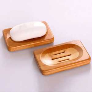 Natural Bamboo Soap Dish Slotted Wooden <b>Sponge</b> Holder Bathroom Hardware Skies Trader - Product Image 5