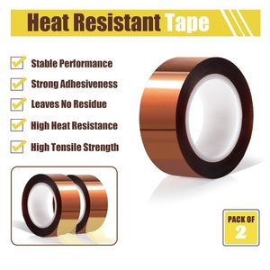 2 Rotoli di Nastro Adesivo Resistente al Calore ad Alta Temperatura da 20mm per Trasferimento Termico e Sublimazione, Senza Residui - Product Image 3