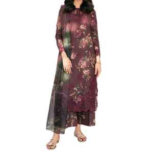 Conjunto de 3 Piezas de Salwar Kameez para Mujer de India y Pakistán - Ropa Casual Étnica con Tela de Lino Sin Arrugas - Product Image 1