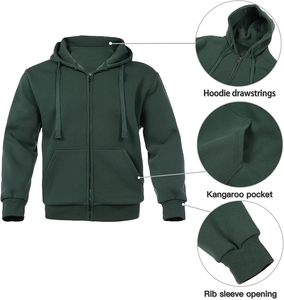 Ensemble de survêtement pour homme, 2 pièces, sweat-shirt à capuche, ensemble de jogging avec poches - Product Image 5