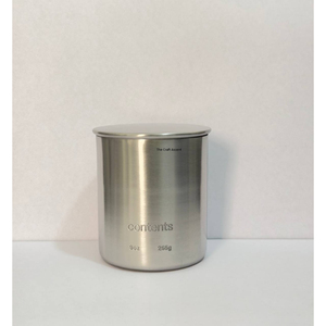 Conteneur à bougie en métal argenté de luxe, marque privée, écologique, réutilisable, en acier inoxydable, avec logo gravé, pour la maison - Product Image 3