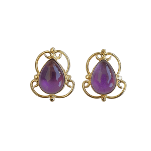 Zircon Handmade Brass Gold Plated Vintage <b>Moon</b> Shape Stud <b>Earrings</b> for Women's Wedding-Wholesale Bulk - Product Image 1