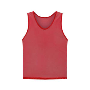 Green Mesh Sleeveless Sports Vest Neck Breathable Unisex Adult <b>Training</b> <b>Bibs</b> 100% Polyester Winter Regular Fit Digital Printed - Product Image 5