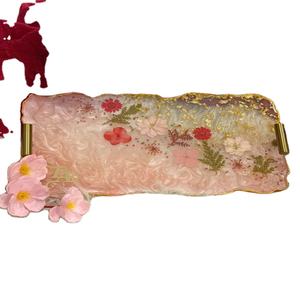 Plateau en résine artistique motif artisanal de qualité supérieure parfait élégant décoration de la maison cadeaux divertissant réunions de famille 100 pièces - Product Image 1