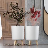 Grandes jardinières d'extérieur en fer pour plantes, écologiques, auto-arrosantes, pour semis