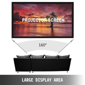 Schermo per Proiettore HD 16:9 da 130 Pollici Diagonali per Home Theater e Uso Esterno, Schermo ALR in PET Crystal con Supporto a Pavimento - Product Image 2