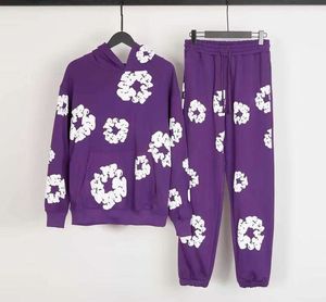 ชุดวอร์มลำลองสำหรับฤดูหนาว ผ้าฝ้ายหนา 100% ชุดเซ็ทลำลองแบบ unisex ระบายอากาศได้ดี รับสกรีนโลโก้ ชุดกีฬาสองชิ้น เสื้อฮู้ดและกางเกงขายาว - Product Image 6