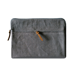 Protective <b>Canvas</b> Laptop Sleeve with Soft Padded Interior Water Resistant Finish and OEM Custom Branding for Business Buyers - Product Image 6