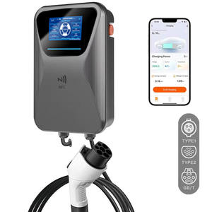 Plastic Enclosure Wall Mount OEM Factory New Condition AC EV Custom App Logo 11KW/22KW Electric Vehicle Charging <b>Box</b> - Product Image 5