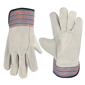 Guantes de trabajo de algodón hasta la muñeca con puño elástico, estilo liso, para uso diario, primavera y otoño - Product Image 2