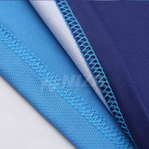 Ensemble d'uniformes de volley-ball pour hommes, imprimé bleu et orange, vêtements de sport respirants en polyester, taille adulte NIZA GEAR NG-VU-07 - Product Image 5