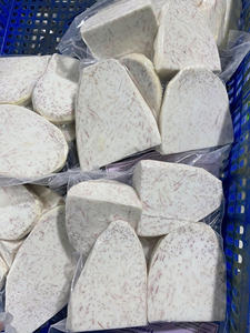 Rodajas de taro morado pelado y congelado IQF, corte de tubérculo vegetal para cocinar - Product Image 4