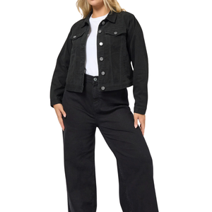 Muestra Gratuita Chaqueta Vaquera para Mujer Talla Grande, Tela al por Mayor Personalizable, la Mejor Calidad - Product Image 4