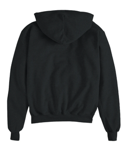 Sweat-shirt à capuche zippé noir pour homme, coupe classique, en molleton 100% coton, idéal pour l'automne - Product Image 3