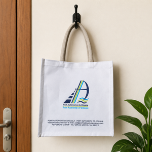 Eco Friendly White Laminated Jute Carry <b>Bag</b> | Custom Printed Promotional Tote | Reusable Shopping Gift <b>Bag</b> with Soft Handles <b>Bag</b> - Product Image 3