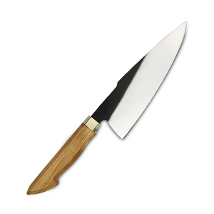 Juego de Cuchillos de Cocina Profesionales de 5 Piezas, Hechos a Mano en Acero de Damasco, con Mangos de Plástico y Hoja de Punta Caída, Personalizables OEM - MS Enterprise - Product Image 4