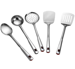 Cuchara espátula de acero inoxidable con mango largo, apta para lavavajillas, utensilio de cocina. - Product Image 3