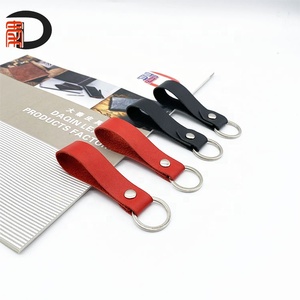 Wholesale Handmade <b>Custom</b> Real Leather Keychain with <b>Custom</b> logo <b>Key</b> Ring Personalised <b>Key</b> Chain for Bag and Gift - Product Image 6