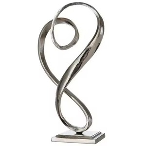 Sculptures en métal d'art contemporain, statue décorative élégante pour la maison, le bureau, le hall d'hôtel, le jardin, décoration intérieure - Product Image 4