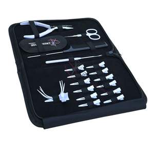 Kit d'outils pour extensions de cheveux blancs avec pince à micro-perles, aiguilles à coudre, peigne à queue et anneau de séparation de cheveux avec boucle et crochet - Product Image 1