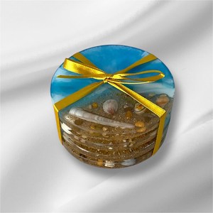 Resin Coasters with Neon Colors for Bold and Fun <b>Table</b> Settings Set of 4 with extra Greatest Design & Quality - Product Image 4