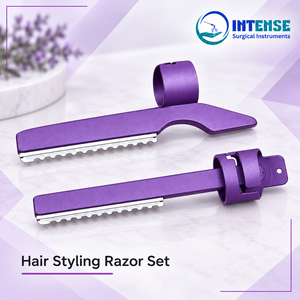 Custom Hair Styling <b>Razor</b> <b>Set</b> Professional Hair Cutting Shaping Texturizing Tools for Barber Salon Intense Surgical Instruments - Product Image 1