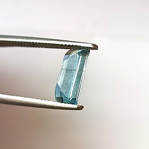 Piedra Preciosa Suelta de Aguamarina Natural, Corte Esmeralda Rectangular, para Joyería, 1.55 Quilates, Azul - Product Image 5