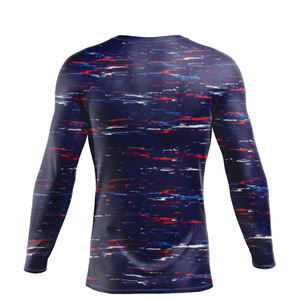 T-shirt de compression à manches longues imprimé par transfert thermique, respirant et à séchage rapide, unisexe, pour le combat - Product Image 2
