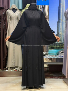 Nueva Abaya Estilo Dubái 2026, Vestido Largo Tradicional Islámico para Mujer, Estilo Saudí, Ligero, de Poliéster Transpirable para Ramadán - Product Image 6
