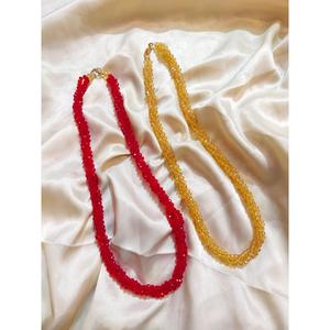 Collier Mala en perles de résine, style mignon, en alliage, bijoux de mariage pour femmes, ensemble pakistanais et indien - Product Image 2