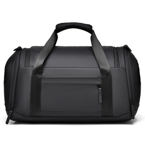 Unisex Duffle <b>Bag</b> <b>Large</b> Capacity 36-55L Zipper Closure Gym Weekender Travel <b>Bag</b> <b>Black</b> Soft Handle - Product Image 4