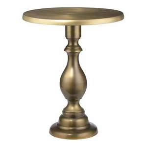 Mesa de centro para sala de estar, diseño estándar, metal con acabado dorado, superficie redonda, mesa de café de la mejor calidad, tamaño grande - Product Image 1