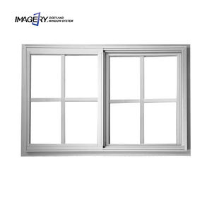 Fenêtre coulissante de cuisine en aluminium à double vitrage à deux rails <span class=keywords><strong>amovible</strong></span> avec <span class=keywords><strong>grille</strong></span>, design aux Philippines - Product Image 1