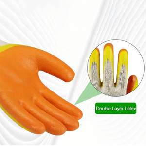 Guantes de Trabajo de Algodón Recubiertos de Látex OEM de Vietnam, Superficie Lisa, EPP, para Logística, Almacenes y Agricultura - Product Image 2
