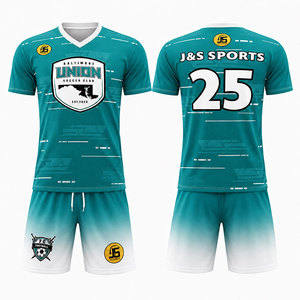 Conjunto de Uniforme de Fútbol Sublimado Personalizado, Transpirable, de Secado Rápido, Uniformes de Fútbol para Equipos, Pantalones Cortos y Camisetas de Entrenamiento Ligeros para Adultos, OEM - Product Image 3