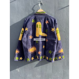 Snake Embroidery Jacket Handmade Suzani Jacket <b>Coat</b> Soft Velvet Short Unisex Jacket Women's Casual Jacket - Product Image 6