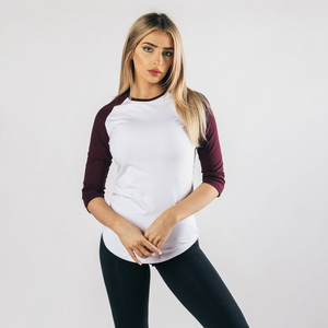 เสื้อยืดคอตตอน 100% แขน 3/4 พิมพ์ลายทรงพอดีตัวสำหรับผู้หญิง สไตล์ลำลอง ใส่สบายสำหรับฤดูร้อน รับผลิตตามสั่ง ขายส่ง - Product Image 1