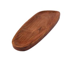 Plateau de service en bois d'acacia, best-seller, assiettes à dîner, style classique, forme ovale, décoration de mariage, décoration de la maison, pour la nourriture, les fruits, le plateau à charcuterie - Product Image 5