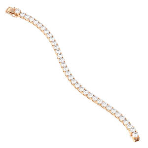 REYES Exquisitas Pulseras de Tenis de Plata de Ley 925 con Moissanita de 13.88 Quilates, Personalizables OEM, Regalo para Mujer, Joyería Fina para Fiestas - Product Image 5