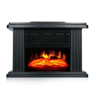 Stufa Elettrica Moderna con Effetto Fiamma e Bruciatore a Legna # Effetto Fiamma LED 3D # # Scatola di Riscaldamento # # Uso Domestico e Alberghiero # # Finitura in Vetro # # Display LED - Product Image 1