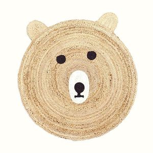 Alfombras Ecológicas de Yute y Algodón Tejidas a Mano, Antideslizantes, Alfombra Personalizada para Sala de Estar, Camping y Oración, Lavable a Mano - Product Image 2