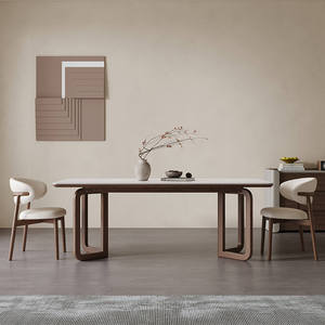 Table à manger en ardoise écologique Daystar Trade avec pieds en métal, design moderne, meubles de salle à manger - Product Image 2