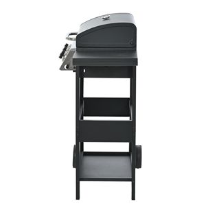 26,000 BTU propano griglia a Gas con 3 fuochi in acciaio inox Patio giardino Barbecue due ripiani coperchio ruote apribottiglie - Product Image 4