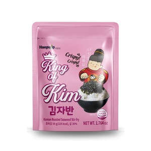 สาหร่ายแผ่นสำหรับซูชิ โนริ คิงออฟคิม สาหร่ายเกาหลีแห้งปรุงรส รสชาติอร่อย หอมมัน อาหารว่าง ของใช้จำเป็นในครัว สดใหม่ อร่อยแบบอูมามิ - Product Image 3