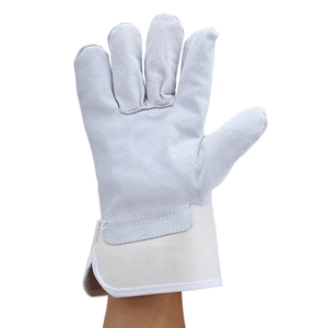 Guantes de seguridad de cuero vacuno serraje para trabajo, guantes de cuero vacuno serraje de alta resistencia, guantes de trabajo. - Product Image 2