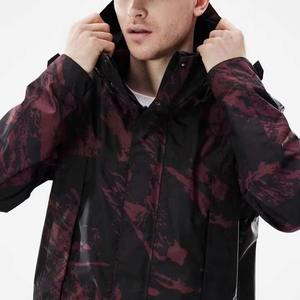 Combinaison de ski respirante à capuche et fermeture éclair personnalisée, isolée en Polartec, imperméable - Tex, vêtements de sport d'hiver, veste thermique imprimée unisexe - Product Image 2