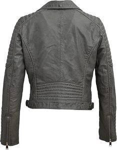 Best Price Women's Wind-Proof Leather Jacket with Custom Logo Durable New Style Leather Winter Jacket With Custom Front Logo - Product Image 3